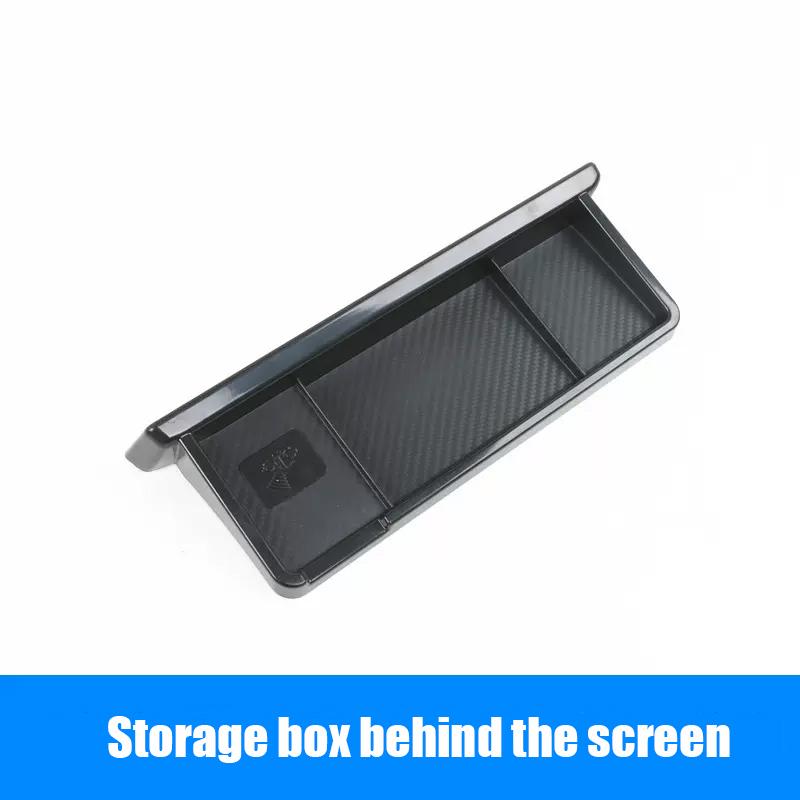 For Citroen C5X    Storage box behind the screen hidden storage box central control fm4