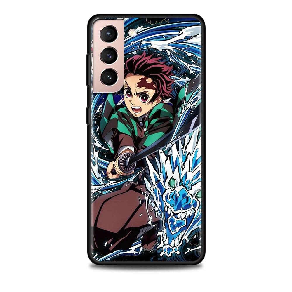 Shell For Samsung Galaxy S22 S21 S20 Ultra FE S22 S21 S20 S10 S9 S8 Plus 4G 5G S10e S7 Edge Cartoon Demon Slayer Tomioka Giyuu
