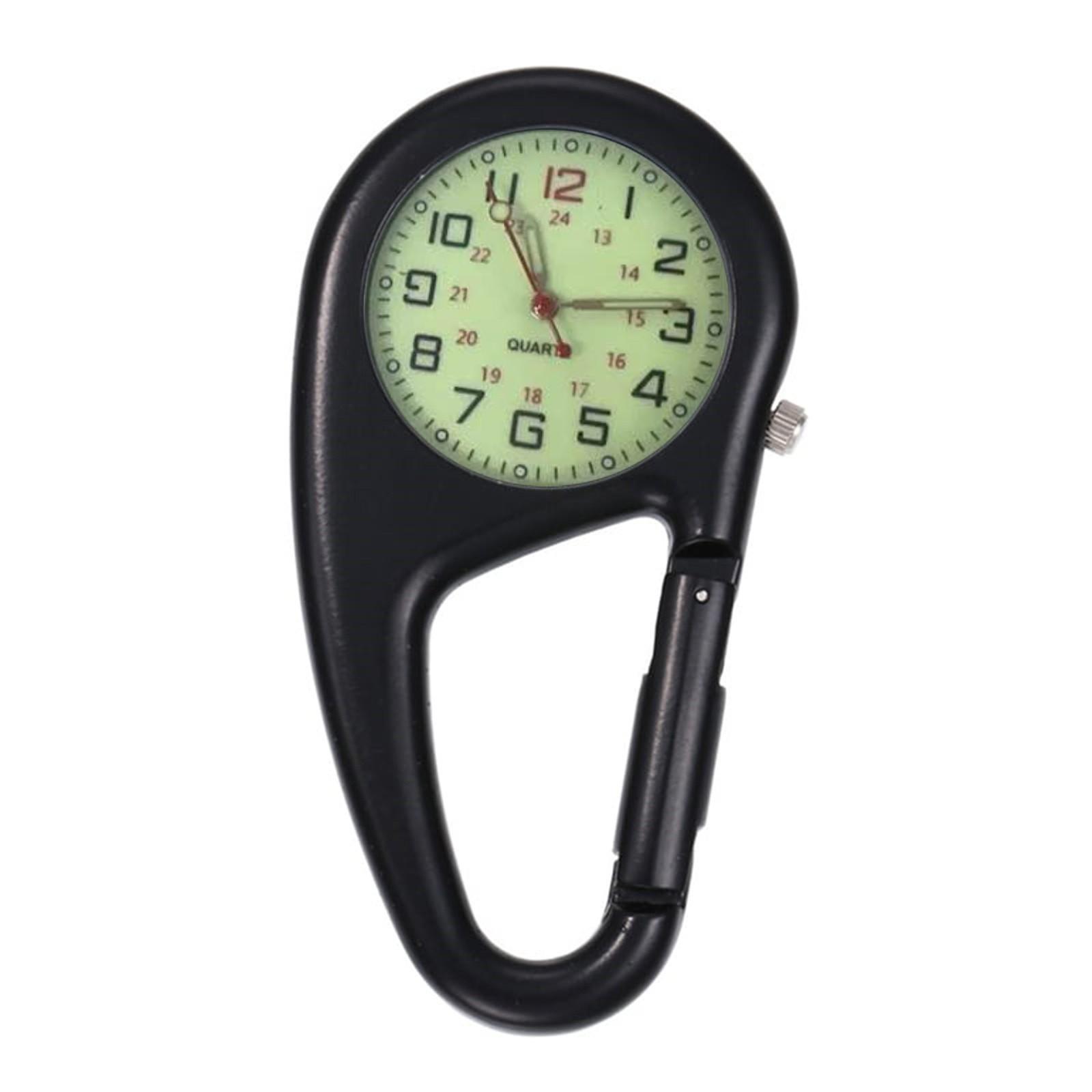 Цифровые часы с карабином, карманные часы, светящийся рюкзак на ремне, карманные часы с зажимом для улицы, часы с зажимом для тренировок One Size