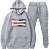 Completo felpa con cappuccio a maniche lunghe con logo Champion retrò per autunno e inverno