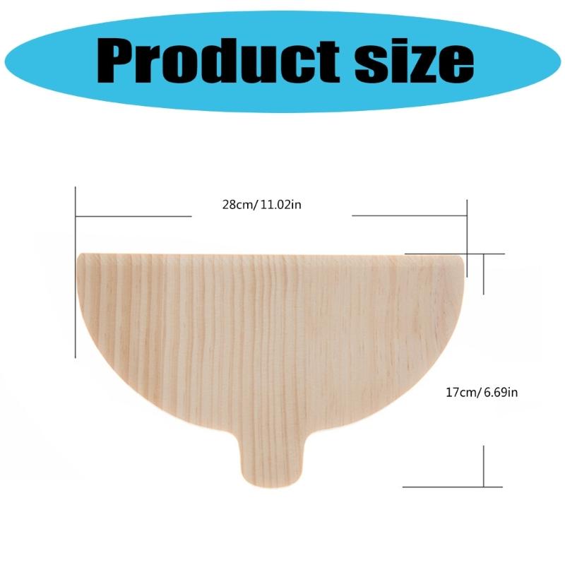 Confezione da 4 Pale per Pizza in Legno con Manico Comodo Resistenti al Calore Tavola in Legno Massiccio per Cuocere Pasticcini e Torte