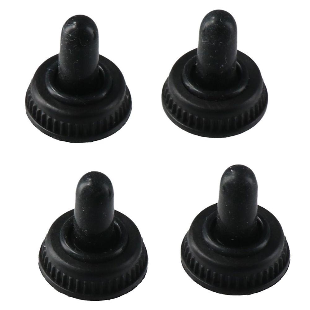 10PCS Waterproof Black Electrical Switch Covers 6mm Rubber Waterproof Rubber Rocker Boot Switch Covers