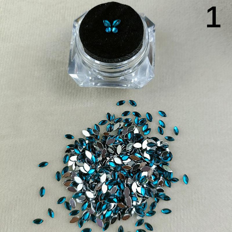 4Pcs Dental Teeth Gems Clear  Tooth Gem Ornaments Jewelry 