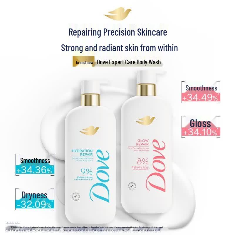 Dove Niacinamide & Hyaluronic Acid Brightening & Hydrating Shower Gel Set
