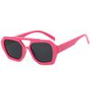  Vintage Square Sunglasses for Women Men Thick Frame Double Bridges Eyewear Female Fashion Polygon Sun Glasses