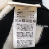 Hermes [Domestic Regular] 2E2613D2 Cliquetis 100% Cashmere Knit Sweater / Tops 34 Black X whiteUsed