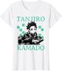 Kimetsu No Yaiba Tanjiro Retro Haori Pattern T-Shirt