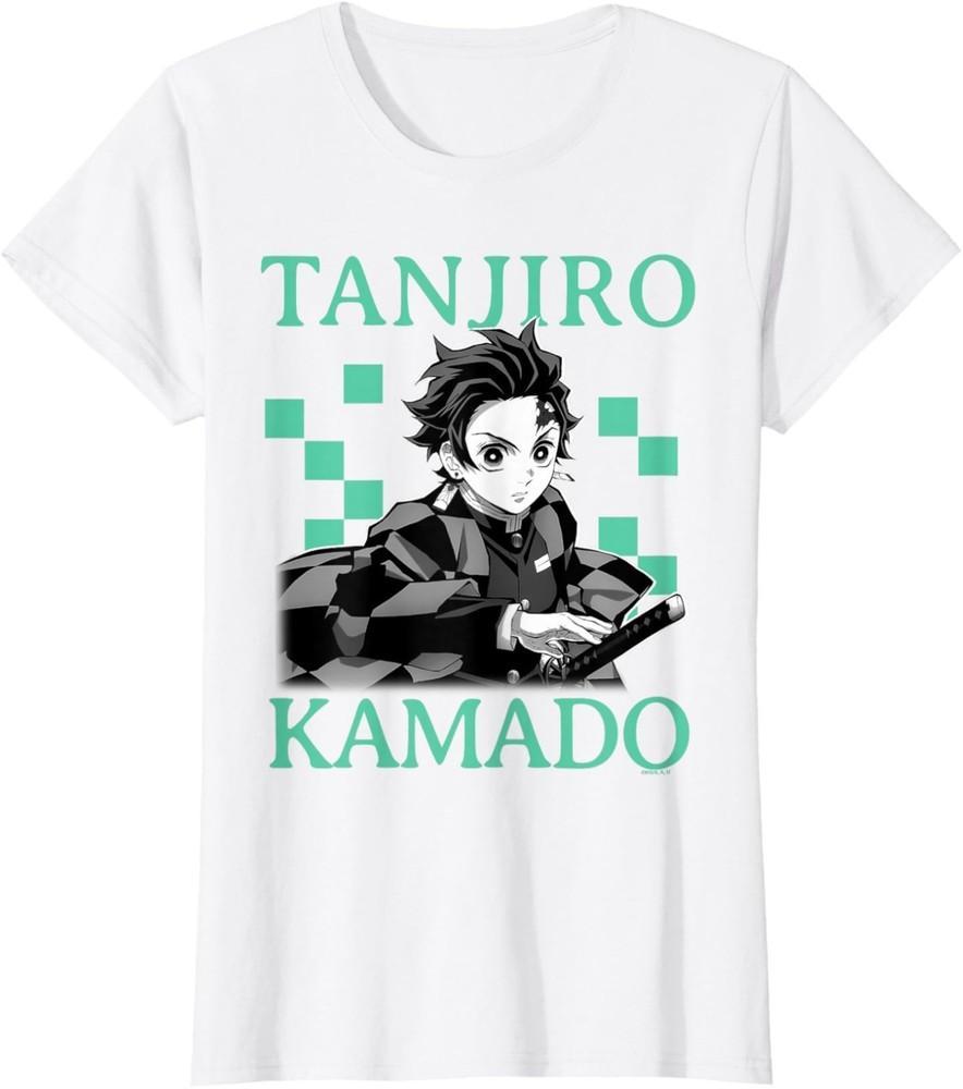 

Kimetsu no Yaiba Tanjiro Retro Haori Pattern T-Shirt 3XL
