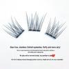 Mengjie Shangpin Large Capacity Stemless Fishtail Self-Adhesive Cluster Eyelashes - Natural Look for Beginners