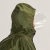 The Roots Backpack Raincoat for Olive L ARG-211 Men, Green,
