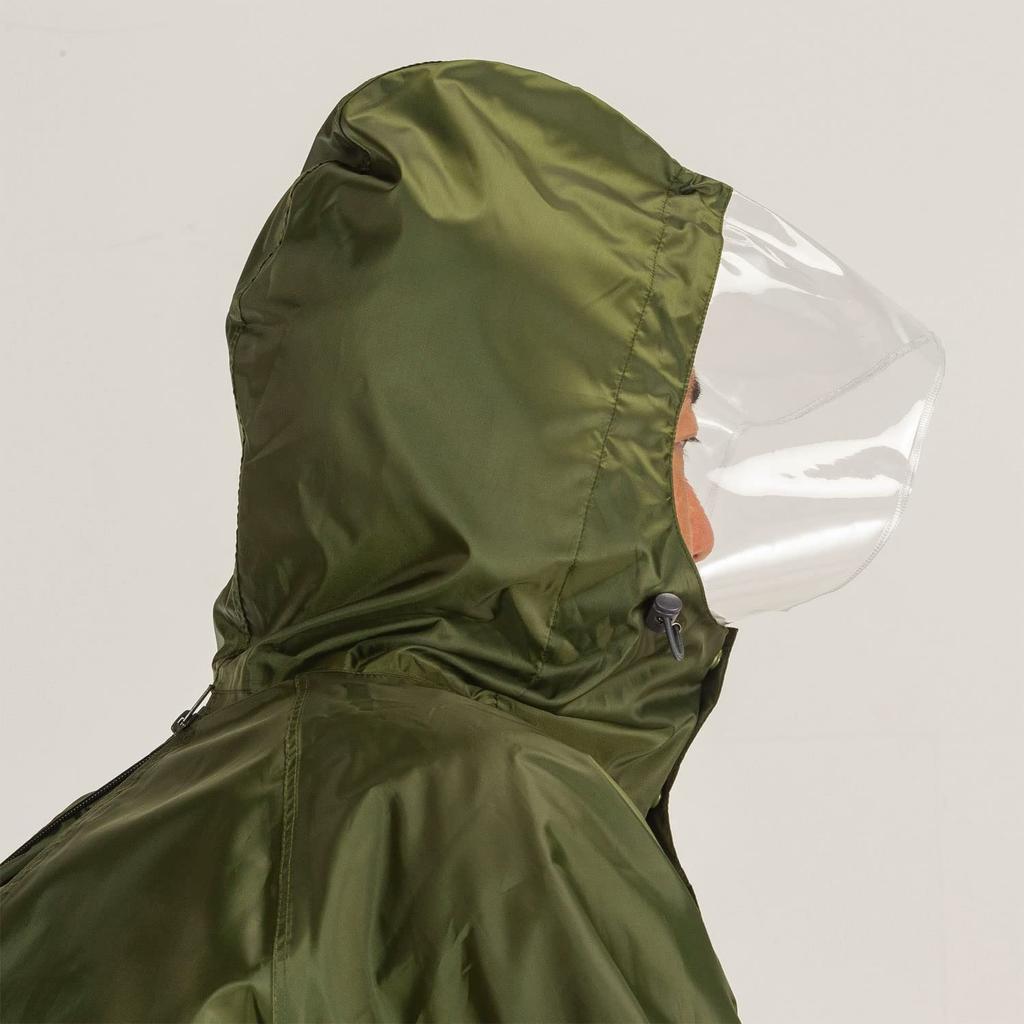 The Roots Backpack Raincoat for Olive L ARG-211 Men, Green,