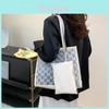 Pvc Bag For Women With Large Capacity And Letter M Print Design For Daily Use