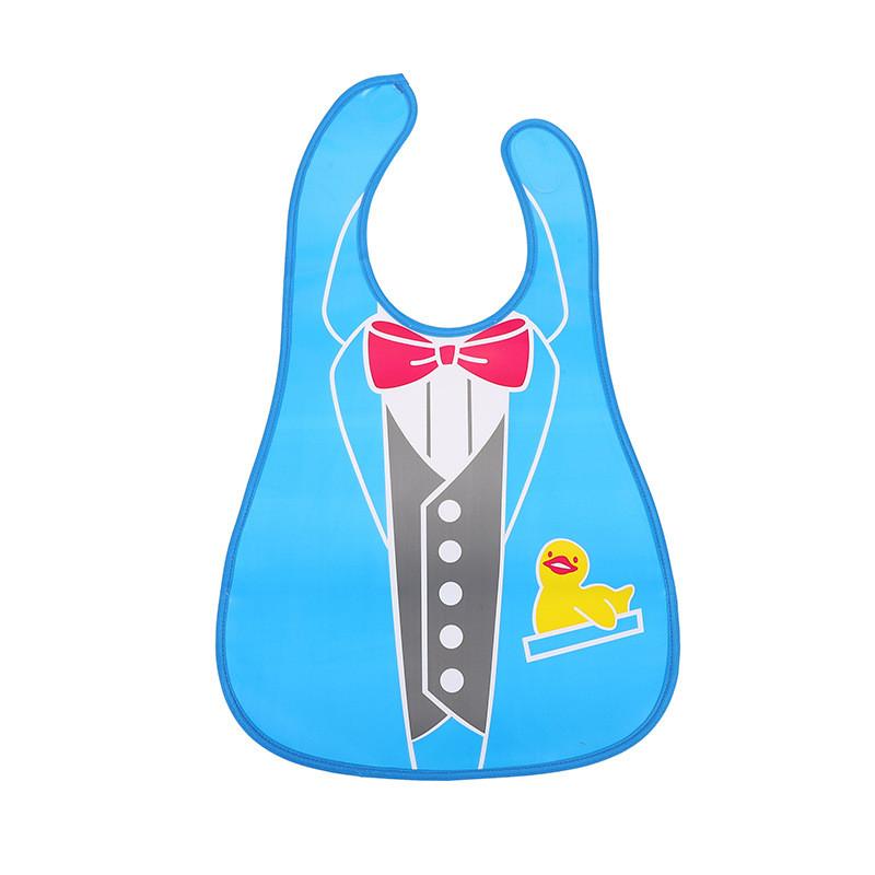 Batole Děti Chlapci Dívky Kreslený Bez rukávů Voděodolná Zástěra na krmení Bryndáček Smock