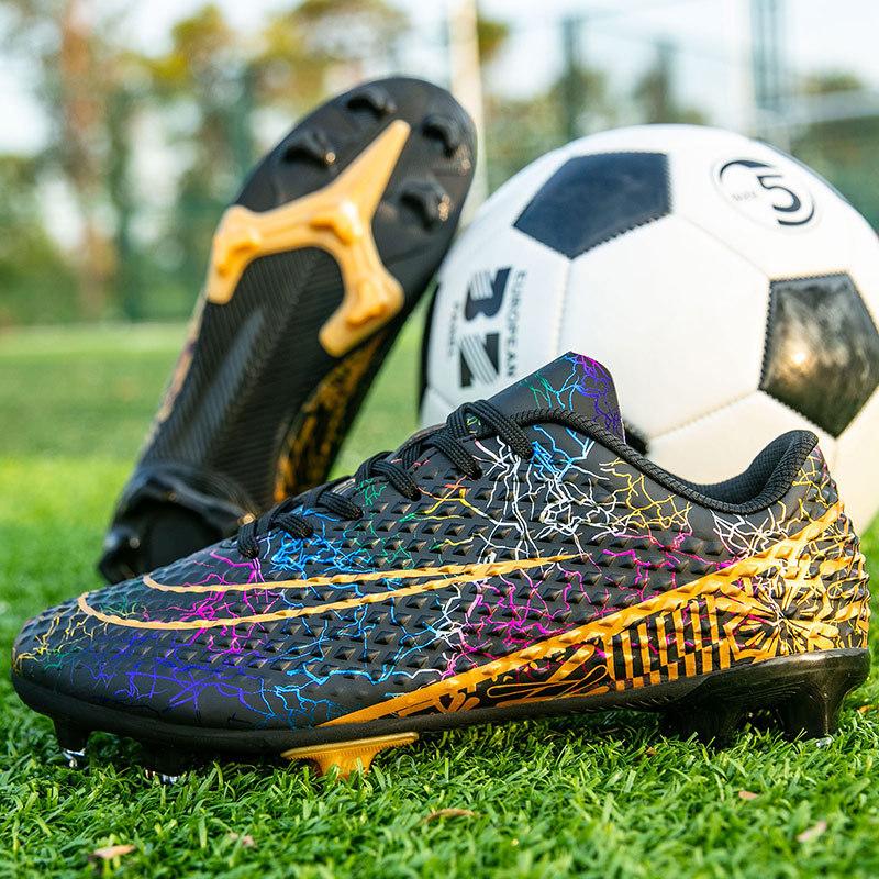 New Professional Football Shoes Men's and Women's AG Long Nails TF Broken Nails Youth Students Grass Competition Training Shoes