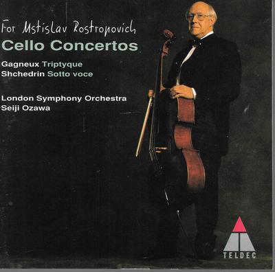 CD MSTISLAV ROSTROPOVICH, THE LONDON S - For Mstislav Rostropovich: Gagneux  4509945702 Teldec 1995 UK & Europ Classical Used