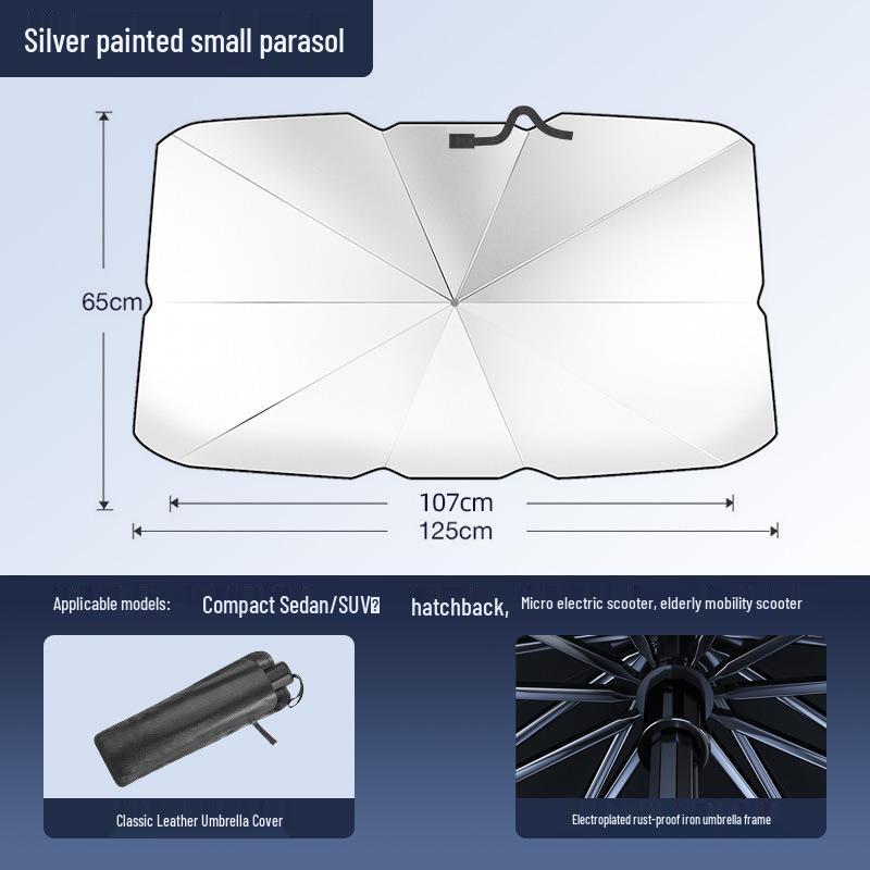 Custom Car Sunshade - Front Windshield Heat Insulation & UV Protection