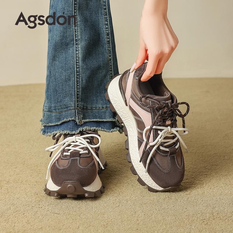 Augusteng platform Forrest Gump shoes new autumn retro German training shoes lightweight soft-soled casual sports shoes