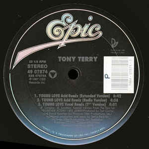 

12inch Record TONY TERRY - Young Love 4907874 Epic 1987 US Dance & Electronica Used