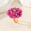 European and American Fashion Adjustable Pearl Ring - Popular Open Design