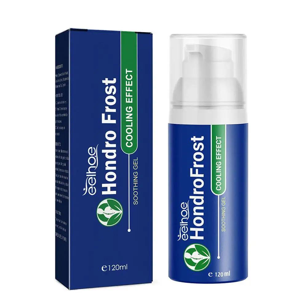 Hondrofrost Beruhigendes Gel, kühlende Schmerzlinderungswirkung, Gelenkschmerzölspray, Linderung von Knie- und Nackenschmerzen, Körpergesundheitspflege, Massagekörper, 120 ml