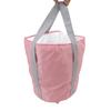 Foldable Foot Tub Polyester Double Layer Collapsible Camping Bucket with Storage Bag for Outdoor