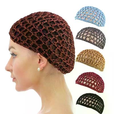 Touca de Crochê com Malha Oca Para Cabelo, Touca de Cabelo Trançada, Touca de Dormir Para Mulheres, Acessórios Para Cabelo Para Dormir, Touca Para Peruca