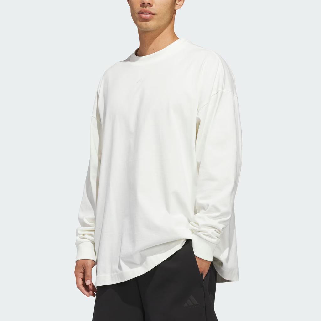 Adidas Basketball Long Sleeve Loose Fit Sports T-Shirt Unisex Tops KB7555