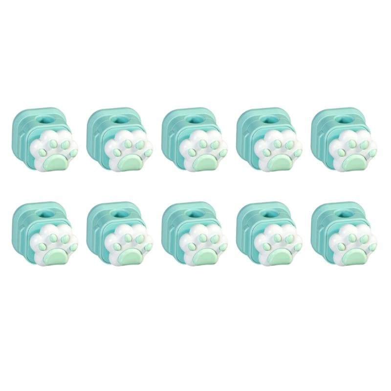 10PCS Cats Paws Magnetic Cable Clip For Desk Organization With Strong ABS Material And Secure Hold