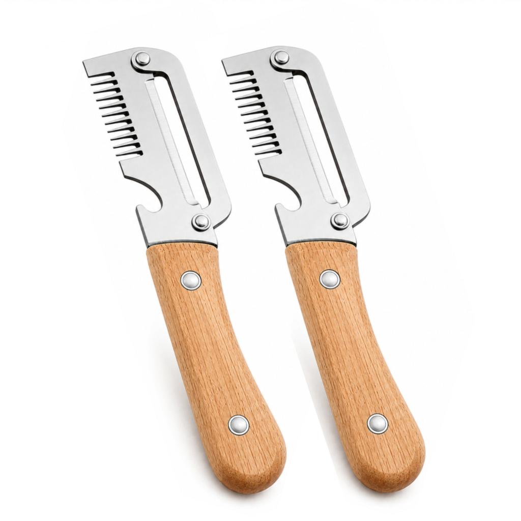 3 In 1 Stainless Steel Vegetable Peeler Multifunction Fruit Slicer Shredder Kitchen Cutter Tool for Potato Carrot Cucumber Use