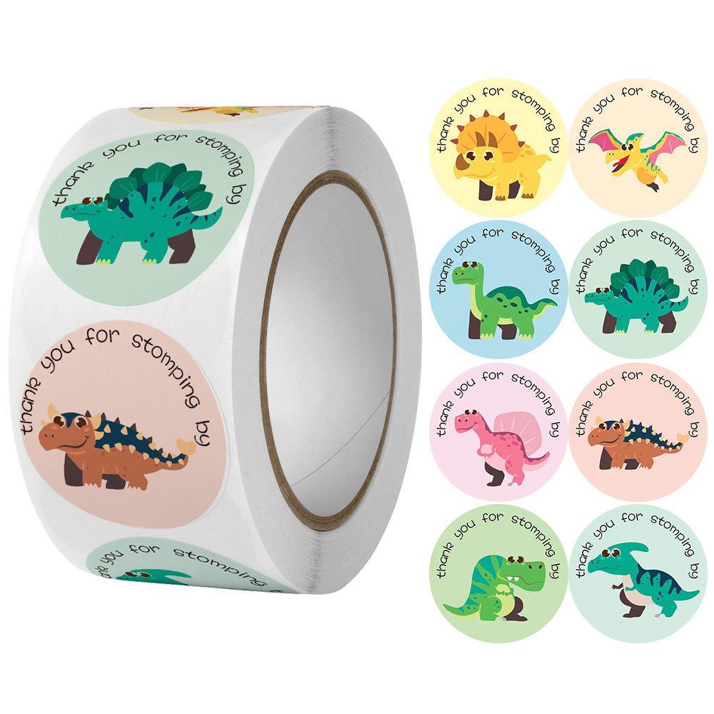 Custom Decal Stickerbook 8 Styles Cartoon Animals Thank You Note X042