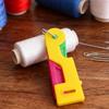 Multifunctional Needle Threader Assorted Random Color Ideal for Effortlessly Sewing Crafting and Projects