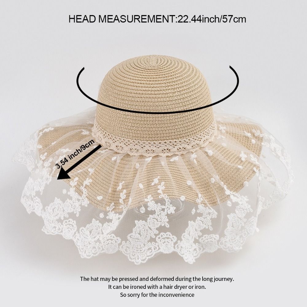 UV Protection Butterfly Knot Straw Hat Straw Sun Protection Hat New Sunshade Hat  Outdoor