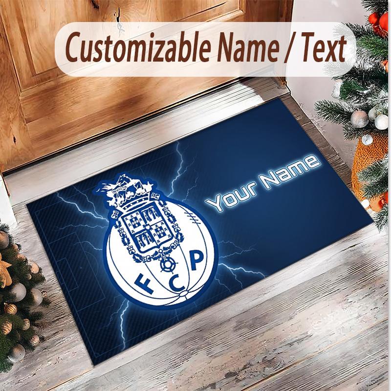 Personalized Crystal Velvet Carpet FC Porto Pattern Non Slip Floor Rug