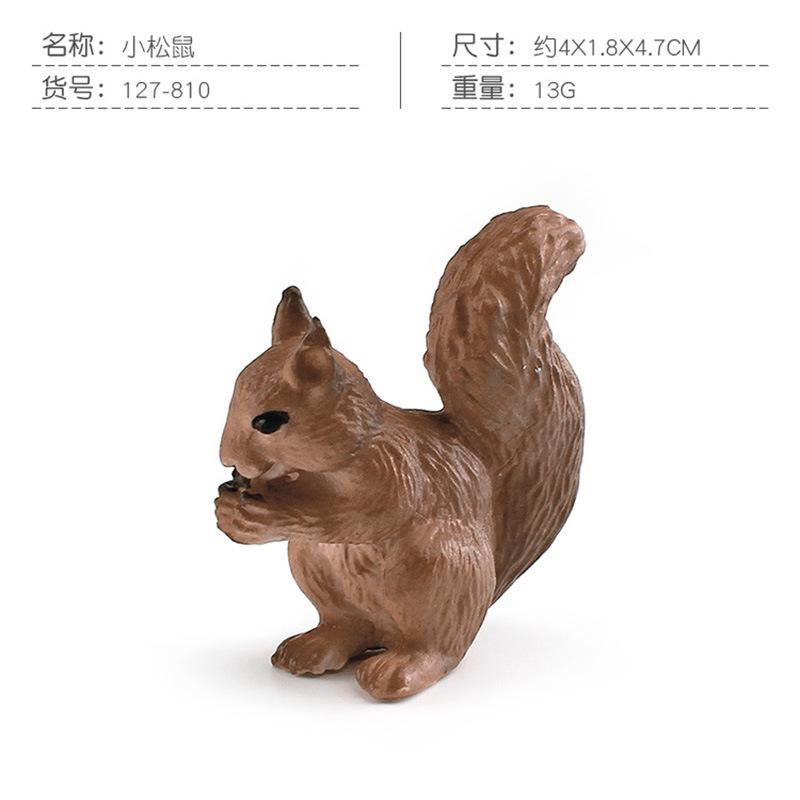 Simulation Tier 12 Modelle Luchs Braunbär Elch Männlich Eichhörnchen Rothirsch Bison Waschbär Antilope Adler Spielzeug