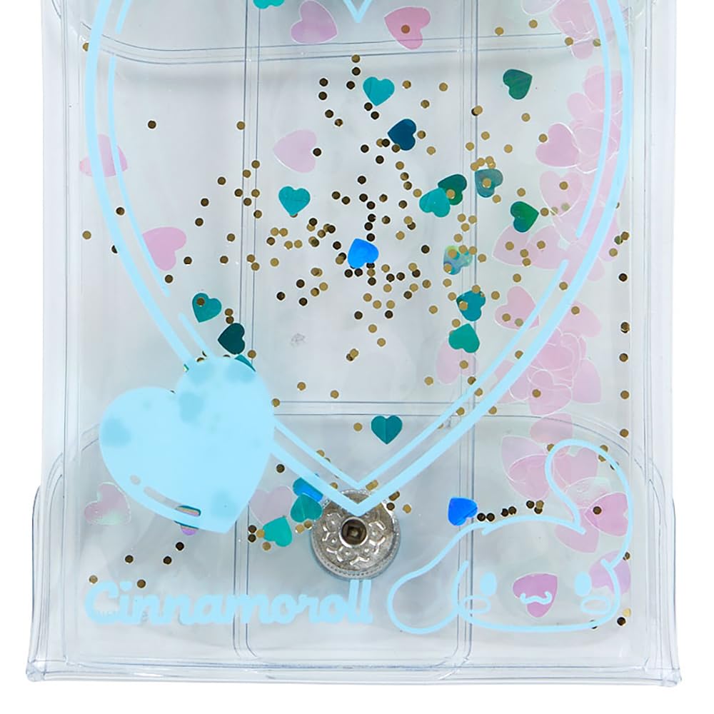 Sanrio Clear Pouch with Character Ranking 3rd Colorful Heart Cinnamoroll 432261 Carabiner, Edition, Series, Cinnamoroll, Cinnamon, Character,