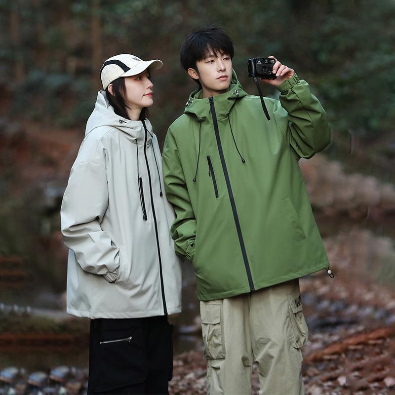 Outdoor Mountain Jacket Men's and Women's Spring and Autumn Waterproof and Windproof Casual Tooling Jacket