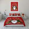 Christmas Gnome with Gifts Bedding Duvet Cover Set Duvet Cover Pillowcases  (1*Duvet Cover 2*Pillowcases, without duvet insert)