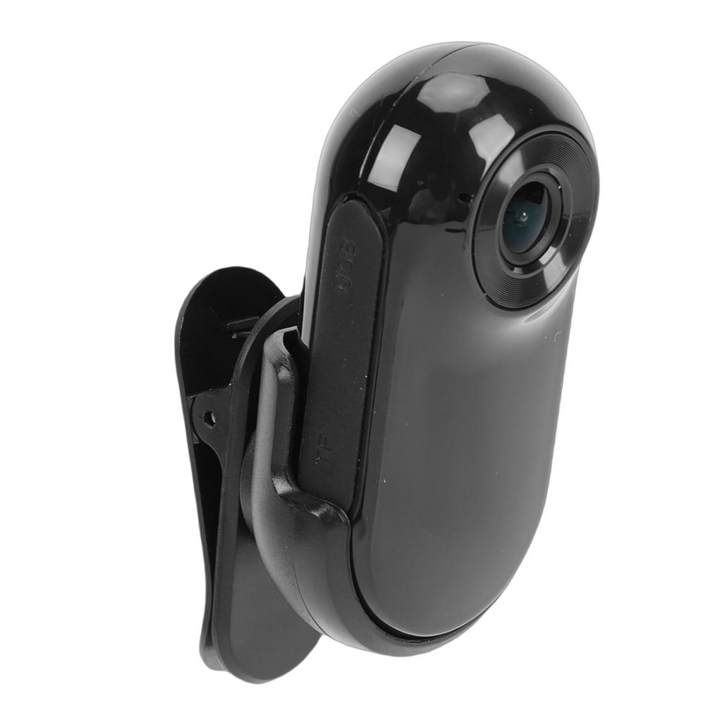 Thumb Size Cam Multifunctional 128GB 1080P HD Recording Wearable Sports Snap Cam with Magnetic Lanyard Black