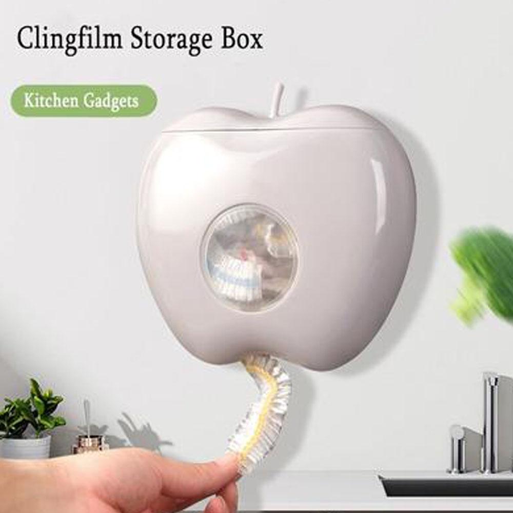 New Wall-mounted Disposable Cling Film Cover Cling Bag Organizer Multifunctional Plastic Wall-mounted Safety Vover Kitchen Storage