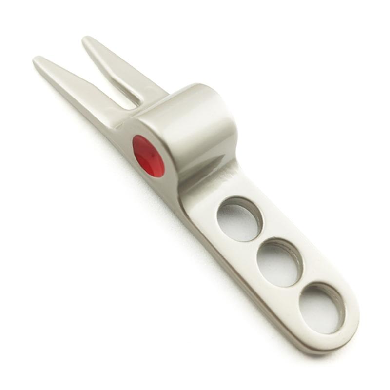 

Golf Divot Repair Tool Zinc Alloy Pitchforks Turf Tool Putting Green Fork Grooves Cleaner Golf Accessories Enduring серебряный