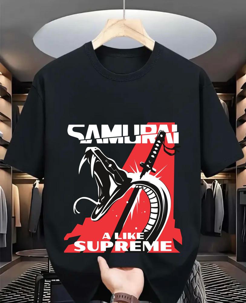 

Графическая футболка «Самурай никогда не угаснет», видеоигра, игровая футболка, мультяжная одежда 4XL