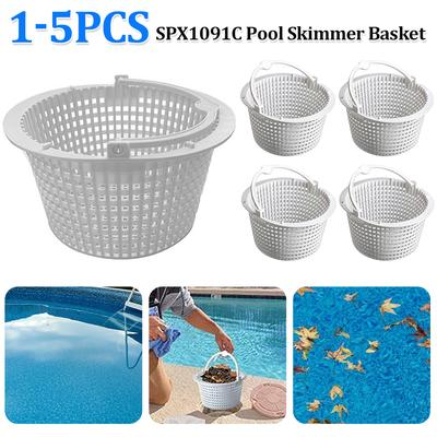 1-5PCS SPX1091C Basket Above Ground Pool Skimmer Basket with Handle Pool Cleaning Tool Accessories for Hayward SP1091LX SP1091WM