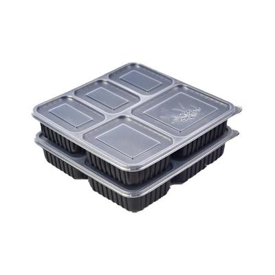 HUIHUADU Disposable 5-Compartment Meal Prep Containers