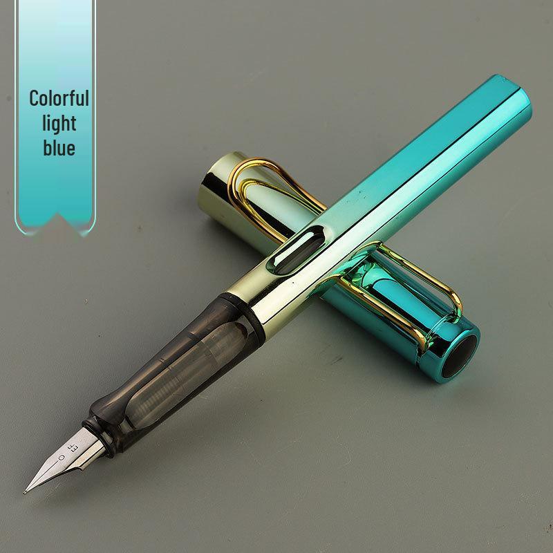 Colorful Ergonomic Fountain Pen for Students - Perfect for Writing Practice and Custom Logo Gifts