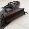 Elegant PU Handbag for Women Classic Barrel Shape Design with Dual Handles and Adjustable Shoulder Strap