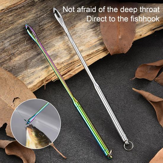 Stainless Steel Fish Hook Remover Rustproof Fishing Hook Unhooker Portable Dehooking Tool for Saltwater Freshwater Fishing