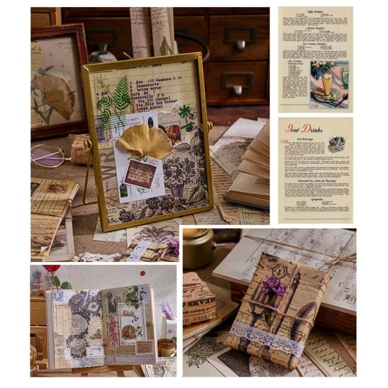 Vynikající řezací víceúčelový lehký papír pro domácí kutily Vintage Scrapbooking Papírový papír pro zásobování papírnictvím