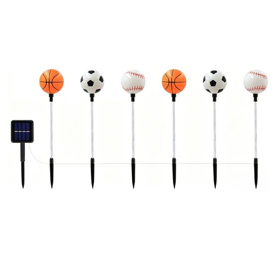 Yousheng Solar Soccer Light Outdoor, 8 Modes Color Changing Football Garden Stake Light, Waterproof Landscape Lamp for Yard Patio Lawn, Sports Fan