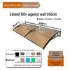 Aluminum Alloy Window Awning: Outdoor Polycarbonate Sunshade & Rain Shelter for Doorway or Balcony