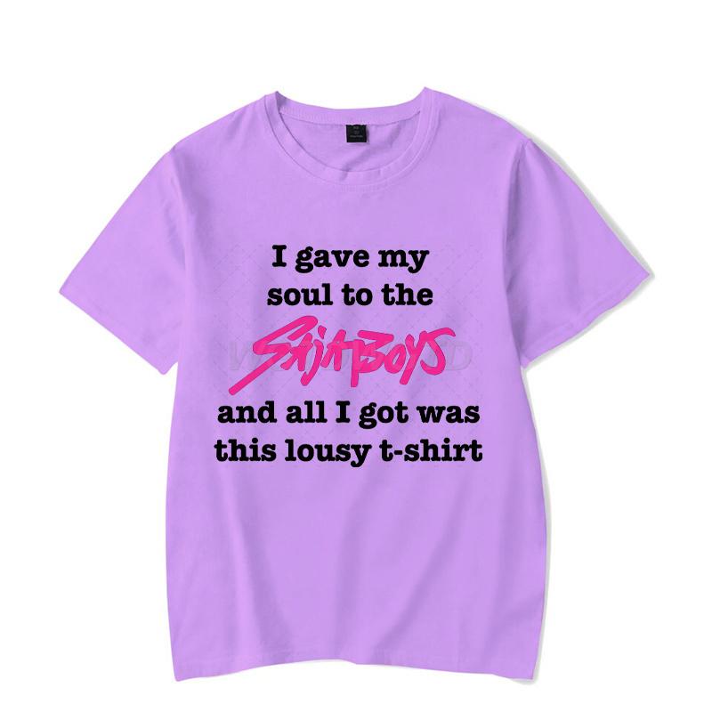 Saja Boys Jinu Print Men T Shirt Women Fashion KPop Demon Hunters Shirt Short Sleeve Casual Anime KPop Demon Hunters Streetwear